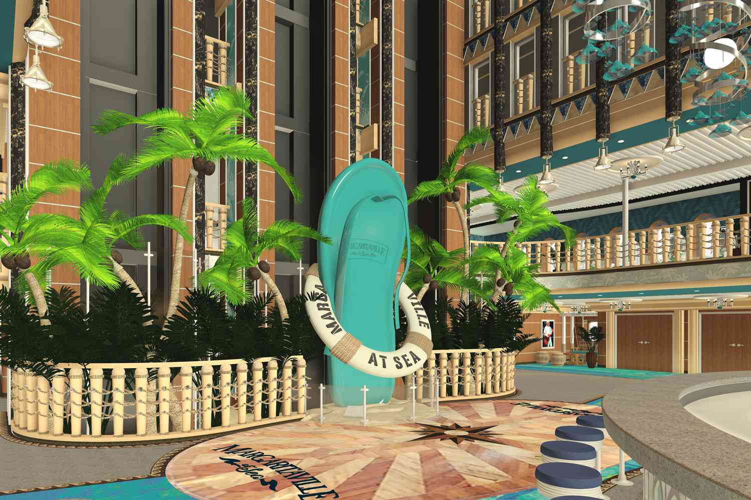 Margaritaville at Sea Announces New Ship with 12 Restaurants and 3-story Poolside Bar